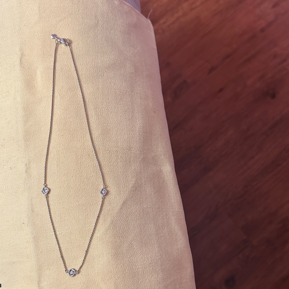 David Yurman Diamond Infinity Necklace in Sterling Silver (0.33 CTW) - Picture 4 of 4